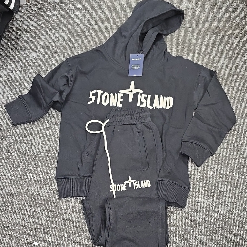 Stone Island Black Hoodie Sweatshirt